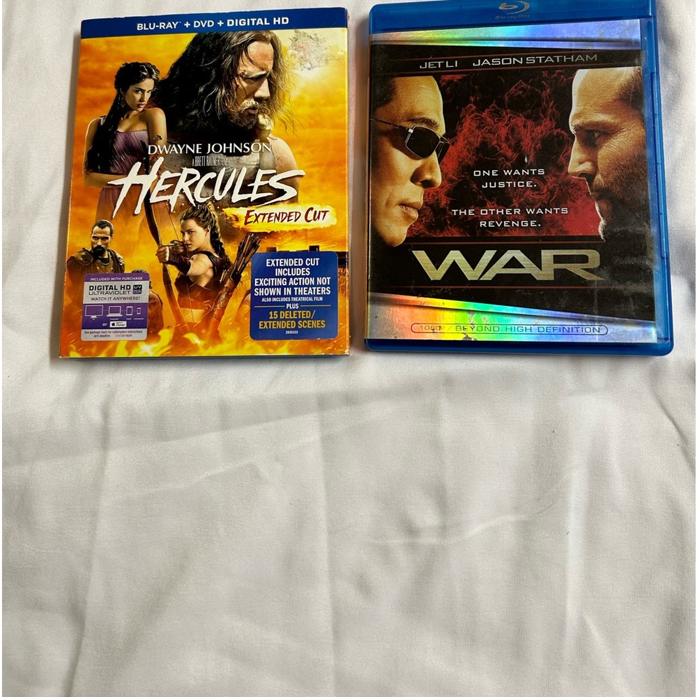 Hercules Blue-Ray +DVD+Digital HD 2 Disc, pre-owned, War Blue-Ray pre-owned